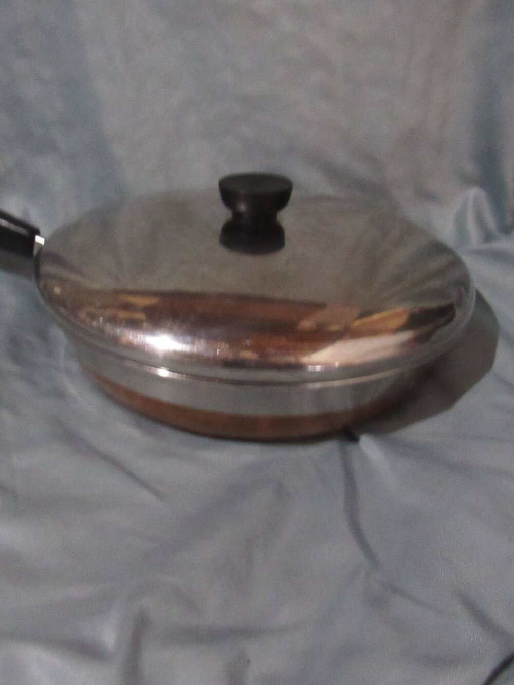 Revere Ware 10" Fry Pat and Lid, Rome NY, Well Loved and Enjoyed     X423